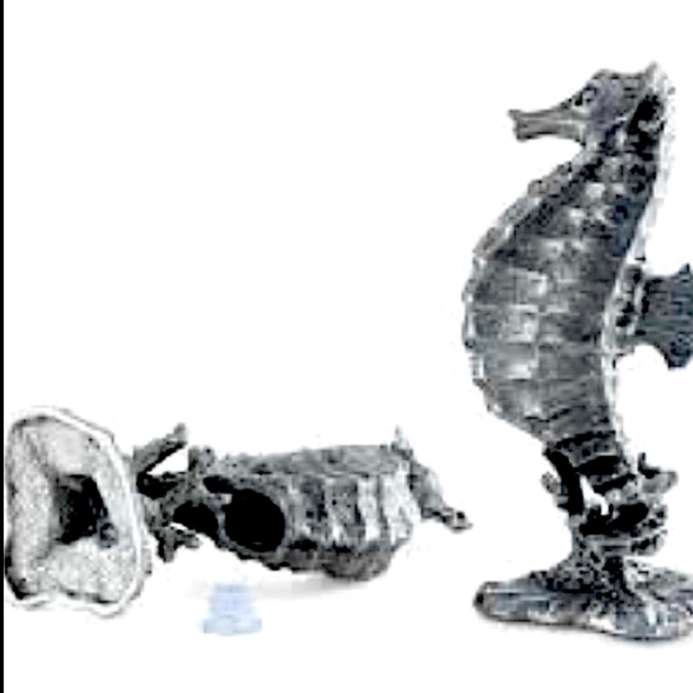 Seahorse Pewter Salt Pepper Shakers Set - Picture 10 of 10